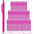 thumbnail image 1 of 50 Pack Pink Ink Pens - Bulk Pens, 1.0MM Medium Point Ballpoint Pens, Smooth Writing No Bleed Retractable Ball Point Pen (Pink), 1 of 8