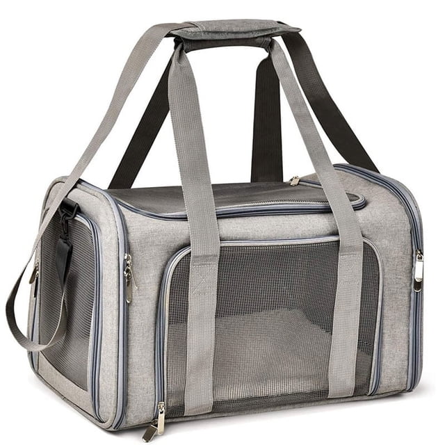 Transportadores para gatos, transportadores para perros, transportadores para mascotas para gatos pequeños, medianos, perros, cachorros de hasta 13 libras, transportador para perros pequeños