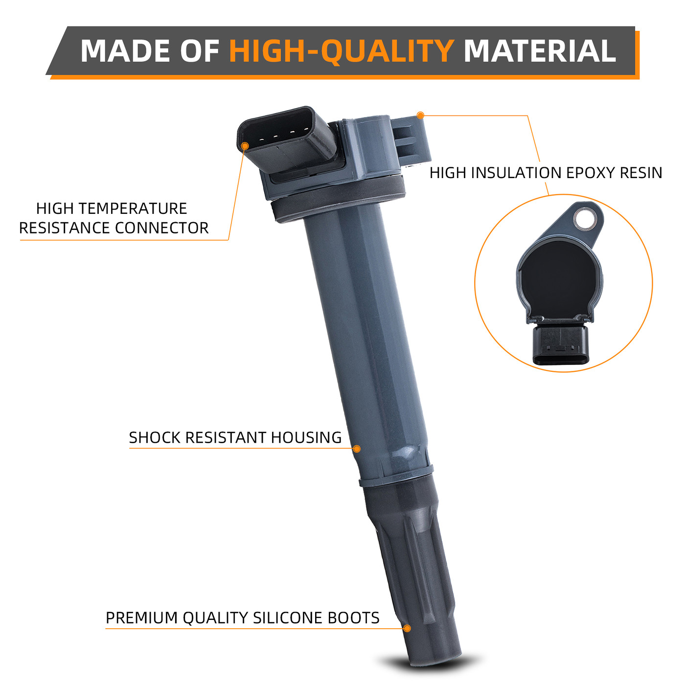 DEAL Pack of 6 New Ignition Coils Compatible With Camry Avalon RAV4 Sienna Highlander Venza - ES350 RX350 RX450h 3.5L V6 Replacement For UF487 C1601 2GRFE 2GRFXE Fits select: 2007-2016 TOYOTA SIENNA