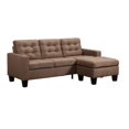thumbnail image 1 of Earsom Sectional Sofa (Rev. Chaise) in Brown Linen, 1 of 5
