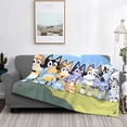 thumbnail image 2 of Rozeui Bluey for Flannel Blanket, Soft Fuzzy Plush King Blanket for Winter, Thick and Warm All-Season Bed Throw-40"x30", 2 of 6