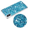 thumbnail image 4 of Allytechgroup Glitter Bling Case Compatible with Apple iPhone X/ iPhone XS for Girls Women, Slim Fit Soft TPU Back Cover Anti-Scratch Bumper Shockproof Phone Case for iPhone X/ iPhone XS, Blue, 4 of 5