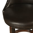 thumbnail image 6 of Hillsdale Furniture Napa Valley Wood Counter Height Swivel Stool, Dark Brown Cherry with Dark Brown Faux Leather, 6 of 8