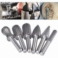thumbnail image 1 of 6pcs Rotary Burr Set, 6mm Tungsten Shank Filing/Engraving/Grinding Bits for Rotary Tools, 1 of 5