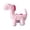 Pink, variant on Dinosaur Plush Squeaky Dog Toy, Bite Resistant Interactive Chew Toy for Small Medium Large Dogs Pet Supplies 10*4 in