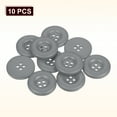 thumbnail image 3 of Uxcell 10pcs Sewing Button 25mm 4 Holes Resin Round Crafting Buttons, Gray, 3 of 6