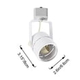 thumbnail image 7 of FSLiving J Type Gimbaled Track Lighting, Circle Ceiling Spotlight Remote Control, Color Changing RGB Tunable White GU10 Timer Bulb Mini Lights Juno Track Mounted for Studio Shopwindow, White, 7 of 7