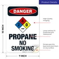 thumbnail image 2 of Propane No Smoking Sign, OSHA Danger Sign,, 2 of 8