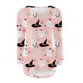 thumbnail image 5 of IMENGL Fashionable casual printed pullover with pockets plush, Pink 2XL, Size M-4XL, 5 of 5