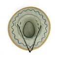 thumbnail image 3 of Wancir Mens Womens Cowboy Cowgirl Hat Whipstitched Felt Chin Strap, 3 of 3