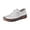 Light Gray_013, variant on Women's Leather Slip-on Loafers, floral embroidery handmade flats with soft sole. Orthopedic 4D pain relief design, lightweight and comfy for daily walking White 5.5(EU-36)