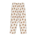thumbnail image 5 of Goofa Squirrel And Rose Printed Soft Pajama Pants for Women, Wide Leg Comfy Casual Lounge Yoga Pants-Small, 5 of 9