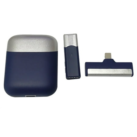 Worallymy Wireless Mini Microphone Portable Rechargeable Lapel Mic Charging Case Low Latency Noise-Concealing School Office Classroom Type 2