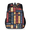 Blue, variant on Geometric Triangle Backpack, Lightweight Casual Daypack with Chest Strap & Water Bottle Pockets, Black and White Sports Travel Bag for Work