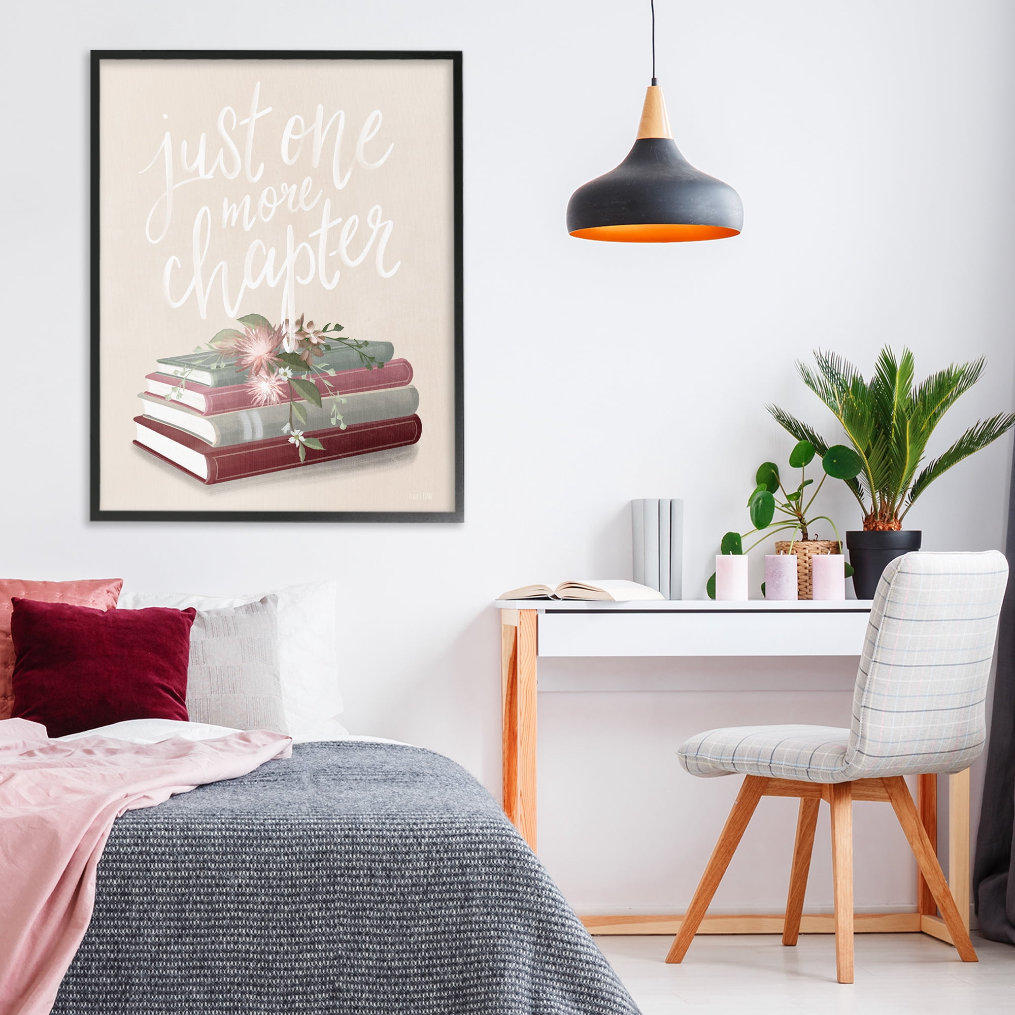 Stupell Industries One More Chapter on Beige Black Framed Giclee Art, design by House Fenway