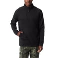 thumbnail image 1 of BASS OUTDOOR Mens Quarter Zip Pullover Sweater, black, S, 1 of 1