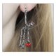 thumbnail image 4 of Smilebelle Pendientes de esqueleto como pendientes de Halloween para mujeres, pendientes de esqueleto de Halloween cuelgan para joyería gótica de Halloween, regalos para adolescentes y niñas, pendient, 4 of 4