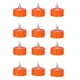 thumbnail image 2 of Halloween 12Pack Orange Tea Light Candles Battery Powered LED Tea Lights With Warm White Pumpkins For Halloween, 2 of 9