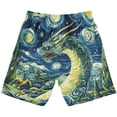 thumbnail image 2 of joogoo Kids Boys Swim Trunks Oil Paint Dragon Beach Board Shorts Drawstring Swimsuit Kid Teen L, 2 of 6