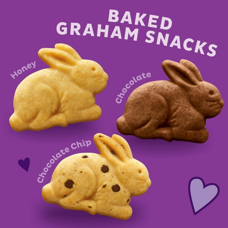 Annie's Organic Bunny Grahams Crackers, Baked Snacks, 12 Pouches