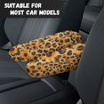 thumbnail image 3 of Yuyamidu Sunflower Car Seat Armrest Covers Leopard Print Armrest Cover for Car Sedan Van Anti-Scratch Automotive Armrest Protective Cover Car Interior Accessories, 3 of 7