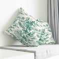 thumbnail image 4 of Throw Pillow Covers 20x20 Inch, Green Garden Retro Decorative Pillow Cases for Couch Sofa Bed, Modern Art Building Tree Boat Cotton Linen Square Home Decor Pillowcases with Hidden Zipper, 4 of 7