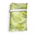 thumbnail image 4 of Dragonfly Reusable Grocery Bag, Sketchy Butterfly Like Bugs with Floral Ivy Print Wings Art, Printed Fabric Grocery Bag Practical and Simple Everyday Use, Pale Green Dark Green, by Ambesonne, 4 of 4