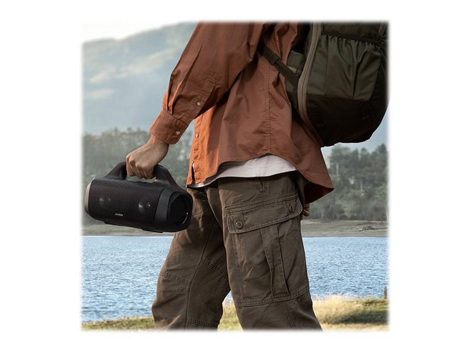 Anker Soundcore Motion Boom Portable Outdoor Bluetooth Speaker with Titanium Drivers IPX7 Waterproof 24H Playtime, Black