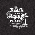 thumbnail image 4 of Inktastic The Beach is My Happy Place with Palm Trees Women's Plus Size T-Shirt, 4 of 5