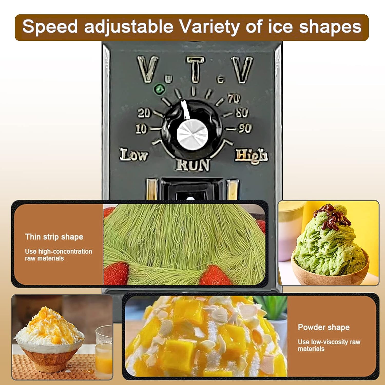 Kolice Commercial Automatic Snowflake Ice Machine,Ice Crusher Shaver -185kgs/Day,Water Cooling