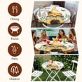 thumbnail image 7 of Yellow Sunflowers Dwarf Round Tablecloth, Fitted Table Cover with Elastic for 36"-44" Round Tables, Bee Floral Country Vintage Table Cloth Outdoor Indoor Dinning Party Waterproof Tablecloths, 7 of 7