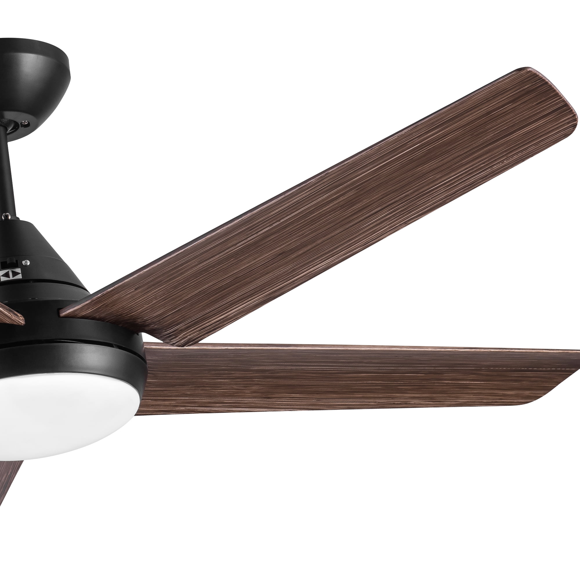 Wellspeed Farmhouse 48 in. Indoor Brown Ceiling Fan with 5 ABS Blades and Remote Control