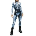 thumbnail image 3 of Women's Jumpsuit Cool Tech Print Long Sleeve Bodysuit for Halloween Party and Comfort, 3 of 3