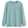 thumbnail image 2 of SUNBS Womens Long Sleeve Crewneck Shirts Fall Winter Casual Work Tops Women Blouses Trendy Basic Outfits, 2 of 8