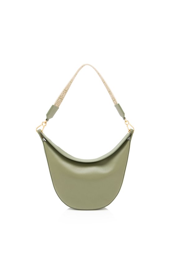 Pre-Owned Loewe Satin Calfskin Jacquard Luna Bag