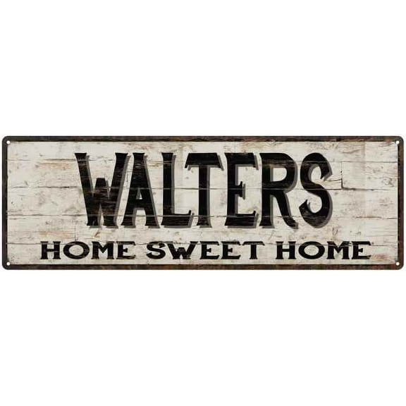 WALTERS Rustic Home Sweet Home Sign Gift 6x18 Metal Decor 206180084262