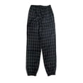 thumbnail image 3 of Biekopu Men Plaid Pants, Elastic Waist Casual Pants Trousers with Pockets for Daily Street, 3 of 9