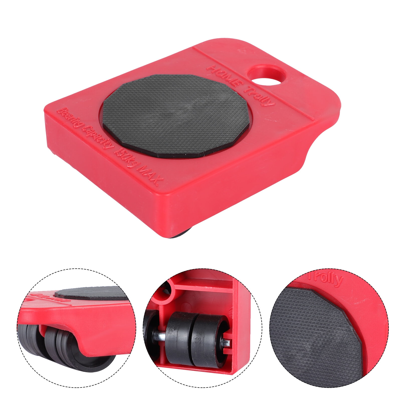Raindrops 6 pcs Plastic Plate Wheel Mover Small Moving Furniture Dolly Furniture Movers