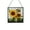Bee and Sunflower, variant on Vintage Tiffany Style Stained Glass Suncatcher – Red Rose Square Hanging Window Panel for Window, Wall, Living Room, Bedroom, Office Decor 49CA21