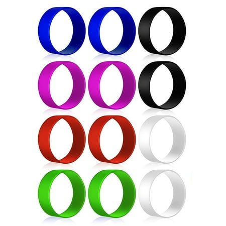 

12 Pcs Silicone Bands for Sublimation Tumbler Alternative Shrink Wrap