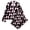 00-Black2246, variant on WOYY Girls Pajama Sets Bow Print Long Sleeve Button Down Shirt Pants Sleepwear, Sizes 3-14