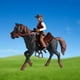 thumbnail image 5 of Juego de figuras de caballo realistas para montar a caballo, figura de acción, juguete de animal Negro, 5 of 9
