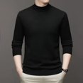 thumbnail image 5 of Pull à Manches Longues Col Mi-Haut Automne Hiver pour Hommes Coréen Simple Décontracté Polyvalent Tendance Fil à Vis Haut Tricoté Slim, 5 of 5