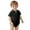 Black, variant on Baby Bodysuit Casual Outfit Basic Solid Color Short Sleeve Romper Beach School Party Toddler,0-3 Months