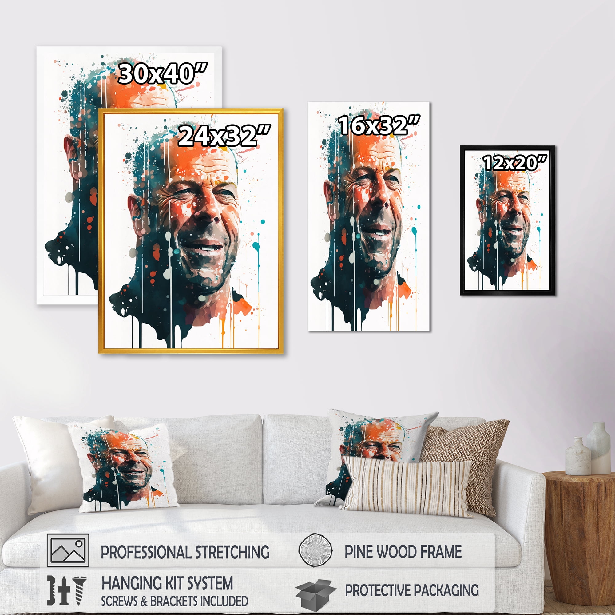 Designart Portrait Of Man I Canvas Wall Art