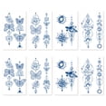 thumbnail image 1 of Tatuajes semipermanentes, pegatinas de tatuaje de 8 hojas, tatuajes de 1-2 semanas para adultos, hombres, mujeres, niñas y niños, 1 of 6