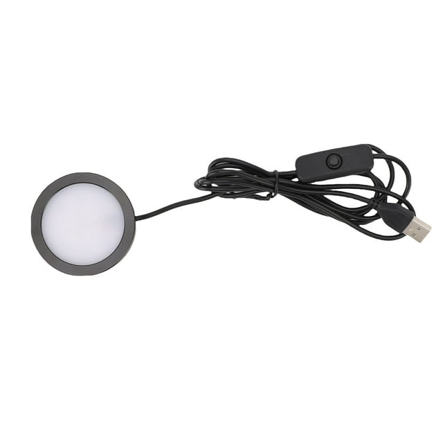 Bajo Contador de Iluminación, 1 Llave versátil de 1.5 m Cable USB Enchufe en 5V LED REDONDRA PARA LA ESTANTERÍA DEL GABINETE REFRIGER DE VINO