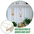 thumbnail image 4 of TABLZONE Bohemian Macrame Plant Hanger Beige Cotton Indoor Hanging Planter 2 Pieces Decorative, 4 of 6