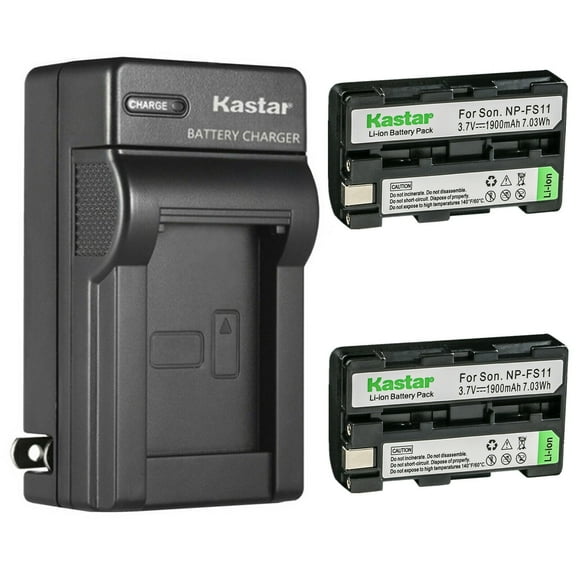 Kastar 2-Pack Battery and AC Wall Charger Replacement for Sony CCD-CR1, CCD-CR5, DCR-PC1, DCR-PC2, DCR-PC3, DCR-PC4, DCR-PC5, DCR-TRV1VE, DSC-F505, DSC-F505V Digital Cameras