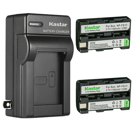 Kastar 2-Pack Battery and AC Wall Charger Replacement for Sony DSC-F55 DSC-F55V DSC-P1 DSC-P20 DSC-P30 DSC-P50 Cameras